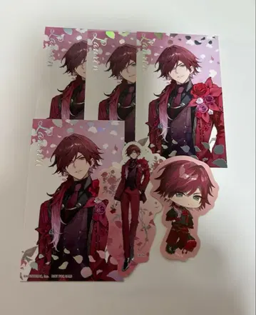 니지산지 애니메이트 카페 특전 카드 스티커 로렌 이로아스 세트