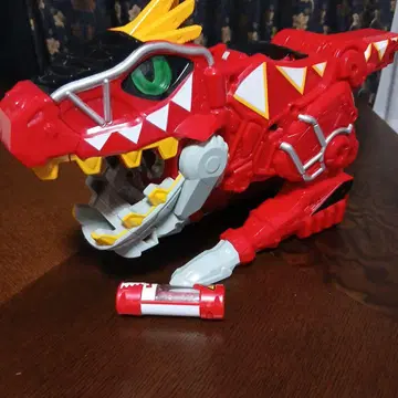 공룡 로봇 빨간색