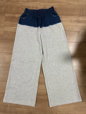 Kastane 데님 절개 스웨트 팬츠