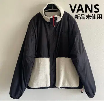 [ 미사용 새상품 ] VANS 리버서블 보아 나일론 자켓 블랙 M