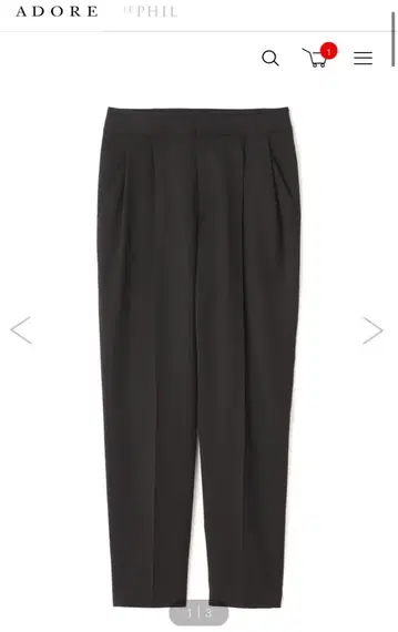 [ ADORE ] 하이브리드 트윌 팬츠 블랙