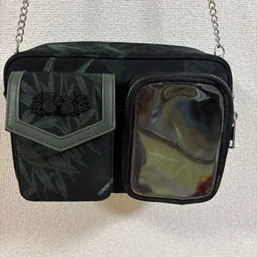 차이나 숄더백 그린 엑시즈팜 포에틱