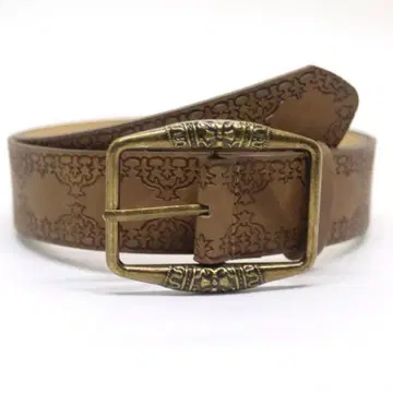 아메리칸 웨스트 서부 갈색 브라운 pu 가죽 벨트 새상품 미사용