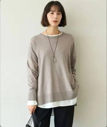 안피로 마이뷰티니트 와이드 크루넥