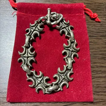 실버 크로스 모티브 팔찌