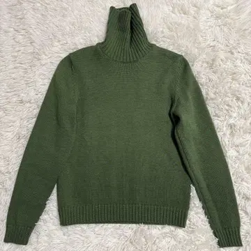 [새상품급] ZANONE 터틀넥 니트 스웨터 올리브 S사이즈