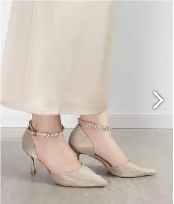 RANDA 2WAY 글리터 스트랩 펌프스 L 사이즈 24.0cm