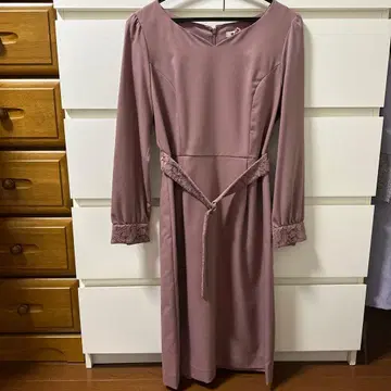 PROPORTION 긴팔 원피스 핑크