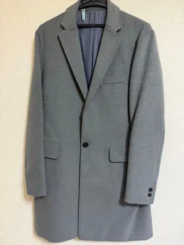 BEAMS 그레이 체스터 코트 M