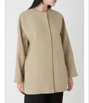 Mila Owen 미들 기장 노카라 코쿤 자켓