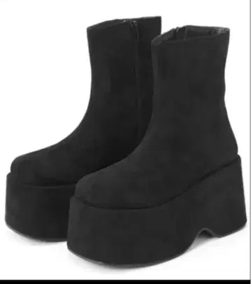 스웨이드 통굽 부츠 [zr1140] 23.5cm