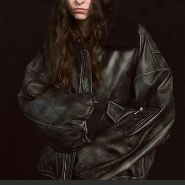 양가죽 무스탕 프라임 오버 G-1 플라이트 자켓