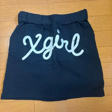 X-girl 로고 맨투맨 스커트 사이즈 1