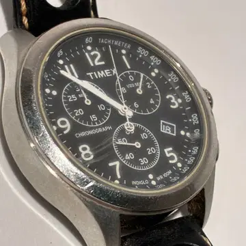 타이맥스 TIMEX 크로노그래프 1854 남성용 손목시계 가죽 벨트
