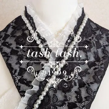 1999년 레이스 덧옷 카라 블랙 로즈 장미 러셀 레이스 펄톤