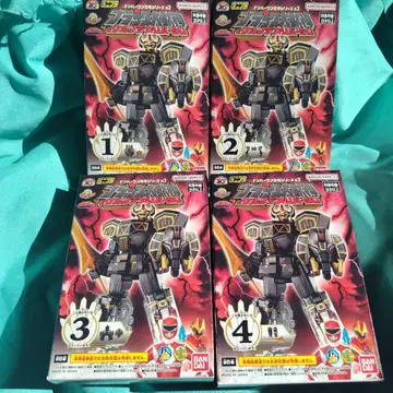 미니프라 [ 블랙 대수신 1234 세트 ] 넘버원 전대 고쥬우쟈