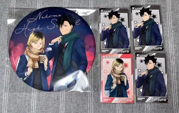 하이큐 코스모 월드 빅 캔뱃지 스탬프 랠리 특전 캔뱃지 네코마