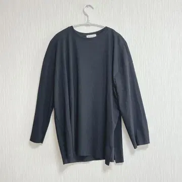 플레이 여성용 티셔츠 긴팔 U넥 빅