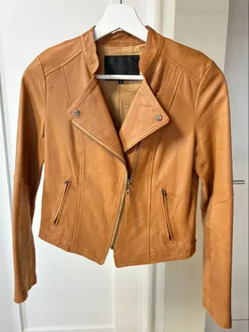 언타이틀 라이더 자켓 가죽 노카라