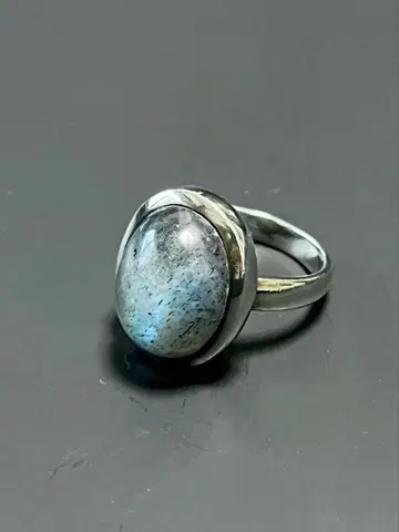 래브라도 라이트 실버 반지 11호