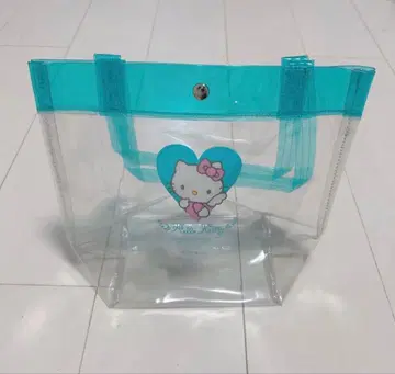 새상품 엔젤 키티 천사 비닐백 투명 토트백