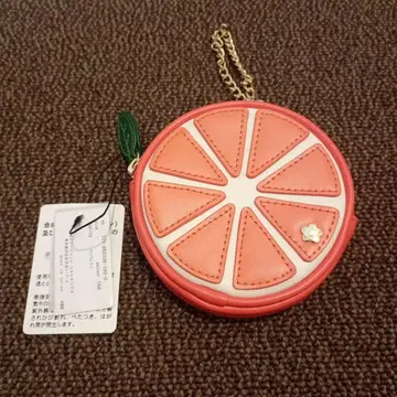 [ MARY QUANT ] 미사용 새상품 오렌지 데이지 다이컷 파우치