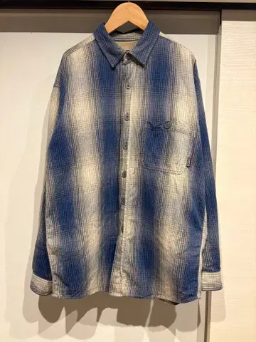 레어 99년 파타고니아 빈티지 옴브레 체크 섀도우 플란넬 셔츠