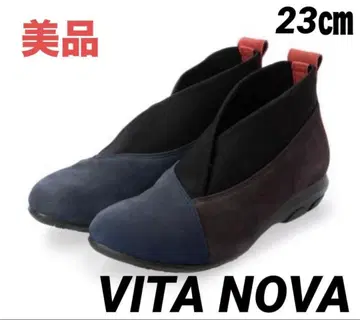 새상품급 VITA NOVA 이소재 슬립온 컴포트 슈즈 가죽 23