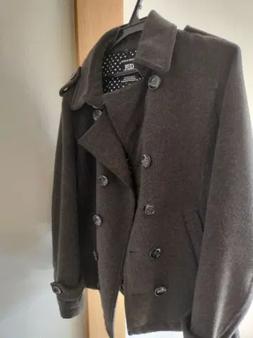 다크 그레이 피 코트 M 사이즈