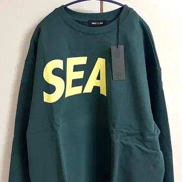 택 포함 새상품! WIND AND SEA 윈드앤씨 빅 로고 맨투맨