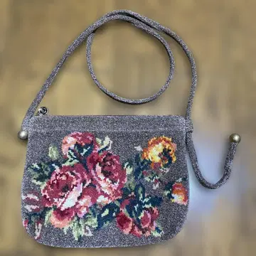 FEILER 꽃무늬 숄더백 브라운