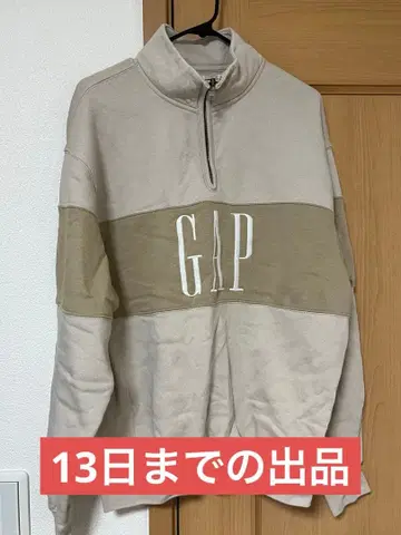 gap 하프 지퍼 속기모