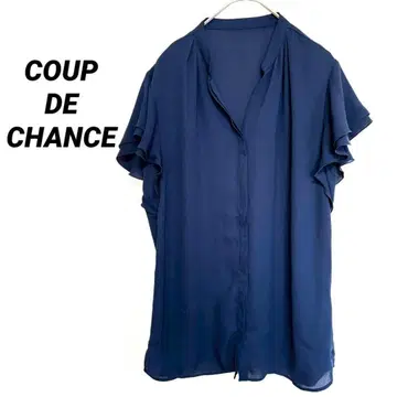 2934M 쿠 드 샹스 반팔 블라우스 셔츠 포멀 깔끔한 상의