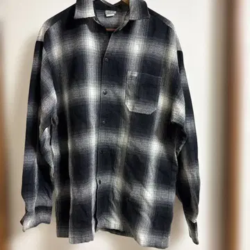 CALTOP 칼탑 옴브레 체크 셔츠 사이즈 M 미국제