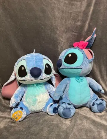 스티치 큰 봉제 인형 2개 세트 (약 50~60cm)