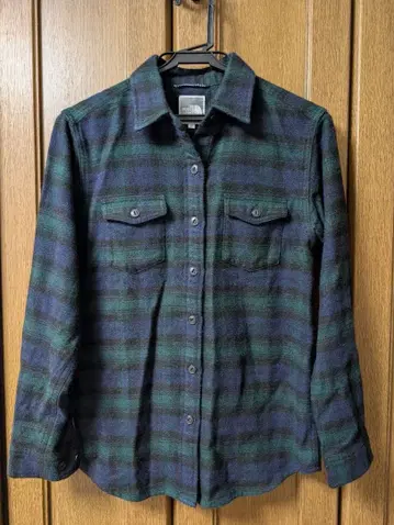 THE NORTH FACE 플란넬 셔츠 그린 S