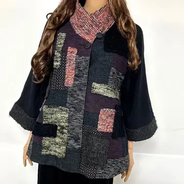 기이에몬   GIEMON 인기 패치워크풍 자켓