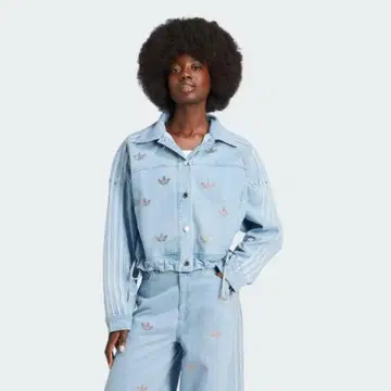 [ adidas Originals ] 레어 XL 데님 큐빅 자켓