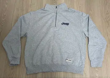 Jeep 지프 하프 지퍼 맨투맨 트레이닝복 L 사이즈 그레이