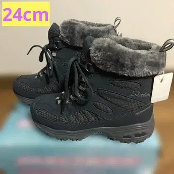 미사용 SKECHERS 보아 방수 부츠 그레이 24cm