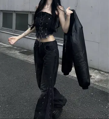 not4nerd Vintage Denim Corset x pants