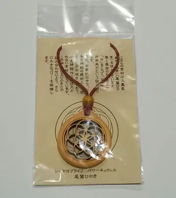 시드 오브 라이프 파워 목걸이 오와세 히노키