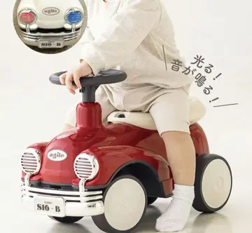3COINS 발 구름 자동차 완구 레드