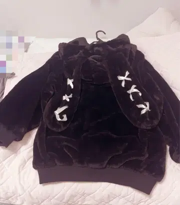 REFLEM 토끼 귀 퍼 후드티 F