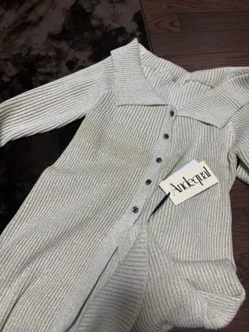 택 있음 미사용 Andequal glitter lib knit