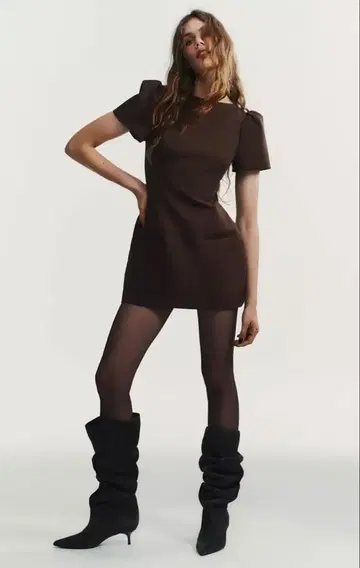 ZARA 플리츠 포켓 원피스