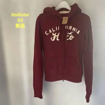홀리스터 후드티 버건디 속기모 새상품 XS