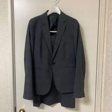 여성 수트 세트 11호 체크 네이비 다크 네이비 1