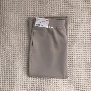 UNIQLO 드라이 맨투맨 내로우 롱 스커트 (기장 짧음) 내추럴