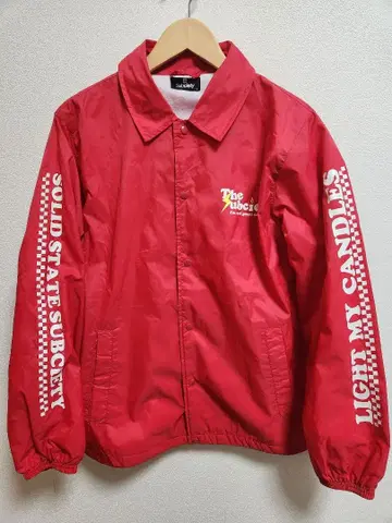 Subciety 나일론 자켓 레드 S